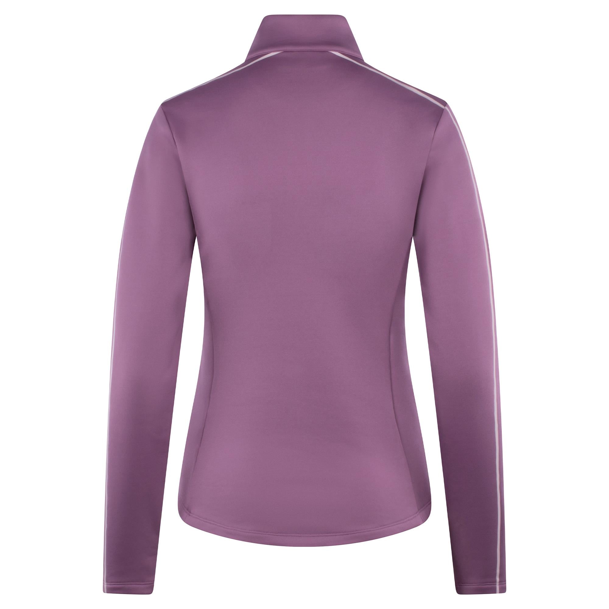 J Lindeberg Nefe Quarter Zip Ladies Golf Mid Layer Very Grape